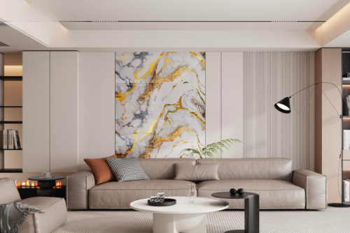 Gold Vein Marble Interiors