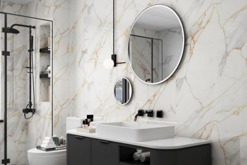 Gold Vein Marble for Luxury Bathrooms