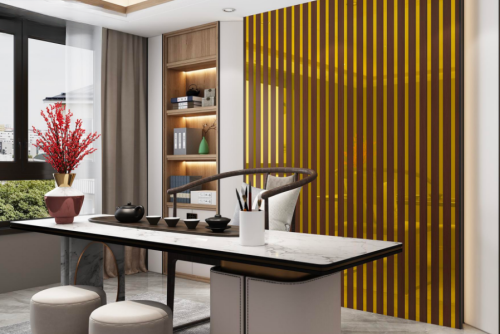 Golden Fluted Panel Designs