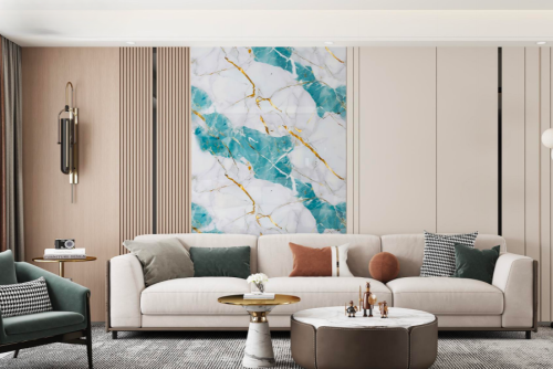 Soft Grey Fluted Wallstickers