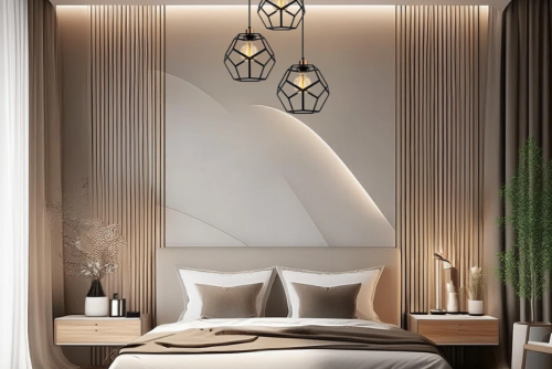 Beige WPC Bedroom Style
