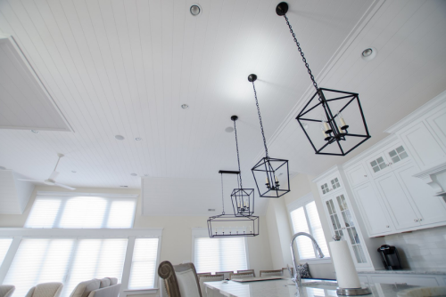 Classic White Panel Ceiling for Kitchens