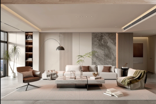 Light Grey WPC Living Style