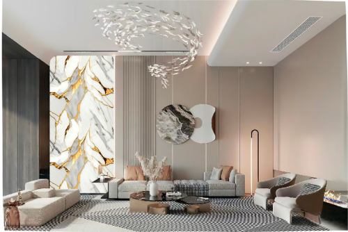 Luxury Gold Vein Marble for Hallways