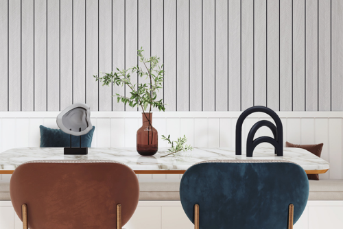 Minimalist White Slat Wallstickers