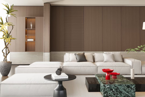 Modern Wood Finish for Living Areas