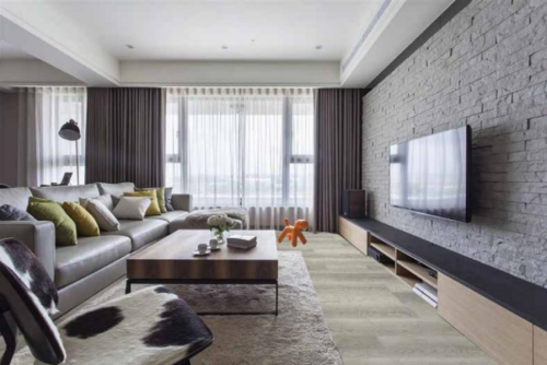 Natural Oak SPC Flooring for Living Rooms