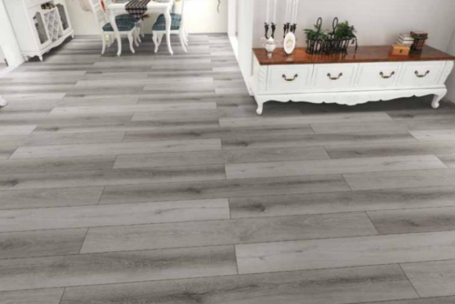 Rustic Grey SPC Flooring for Living Rooms
