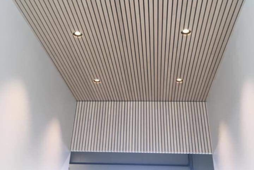 Slat Wood Panels for Modern Ceilings