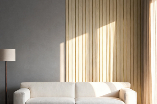 Vertical Fluted Panels for Feature Walls