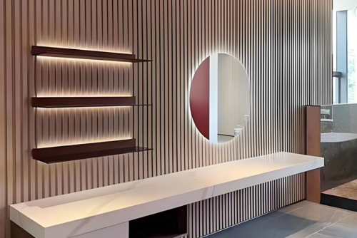 Wood Slat Acoustic Panel White